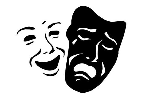 Theater Mask Tattoo, Acting Masks, Theatre Tattoo, Laugh Now Cry Later, Drama Masks, Theatre Masks, Mask Tattoo, Vinyl Decor, Small Tattoos For Guys