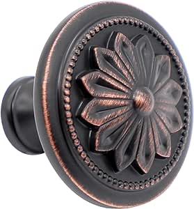 15 Pack - Oil Rubbed Bronze Cabinet Hardware knobs,1.4" Diameter Round Bronze Hardware Knobs for Cabinets, Cabinet Hardware Oil Rubbed Bronze,Flower Oil-Rubbed Bronze knobs for Cabinets and Drawers Rubbed Bronze Kitchen Hardware, Oil Rubbed Bronze Kitchen Hardware, Cabinet Hardware Oil Rubbed Bronze, Kitchen Hardware Knobs, Southwest Bathroom, Bronze Kitchen Hardware, Bronze Cabinet Knobs, Round Cabinet Knobs, Oil Rubbed Bronze Kitchen