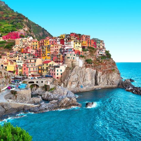 Cinque Terre Is My Favorite Place In Italy, Here’s Why - TravelAwaits Cinque Terre Hike, Manarola Cinque Terre Italy, Italy Tourist Attractions, Walk Ideas, Liguria Italy, Colorful Houses, Italy Landscape, Italian Village, Cinque Terre Italy