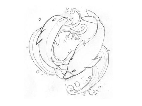 Beautiful. Dolphin Drawing, Swimming Tattoo, Dolphin Wall Art, Dolphins Tattoo, Dolphin Art, Indian Tattoo, Desenho Tattoo, Free Tattoo, Sister Tattoos