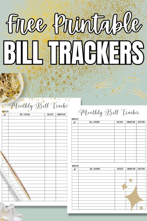 Looking for a free way to log and track your monthly bills? Grab one of these free printable monthly bill trackers! Keep track of your bills, due dates, payment amounts, and mark them off your list once done. A bill payment log is an excellent financial resource to stay on top of those monthly olblogations. Bill Tracking Printable Free, Best Way To Keep Track Of Bills, Free Printable Bill Tracker Monthly, Printable Bill Organizer Free, Bill Calendar Printable Free, Bill Planner Printable Free, Bill Payment Tracker Printables Free, Free Bill Tracker Printable, Monthly Bill Tracker Free Printable