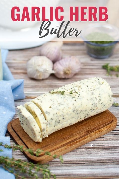 Garlic Herb Butter is one of those chef secrets that make everything over the top good. This butter takes everything to the next level, so rich and decadent and so easy! Herb Butter Recipe, Garlic Herb Butter, Compound Butter, Herb Butter, Garlic Herb, Butter Recipe, Freezer Meals, Fresh Herbs, Low Carb Recipes