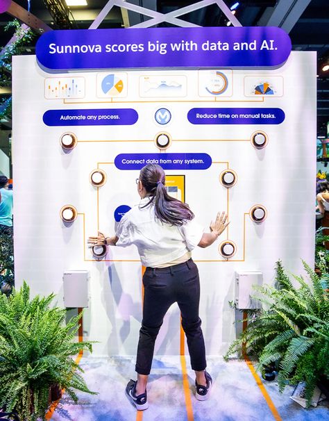 Salesforce Dreamforce Brand Activation Ideas, Launch Event Ideas, Experiential Marketing Events, Event Booth Design, Interactive Events, Experiential Design, Event Games, Event Booth, Sports Marketing