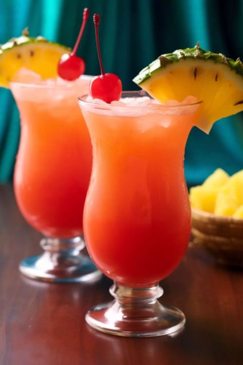 Applebee's Bahama Mama Recipe Gin Mixed Drinks Recipes, Bahama Mama Recipe, Gin Mixed Drinks, Relaxing Drinks, Pineapple Rum Drinks, Booze Recipes, Alcohol Punch, Cat Cocktail, Tailgate Drinks