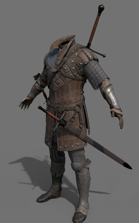 ArtStation - Warrior Armour WIP Brigandine Armor Art, Skyrim Light Armor, Brigandine Armor, Witcher Armor, Skyrim Armor, Costume Armour, Armor Ideas, Larp Armor, Armor Clothing