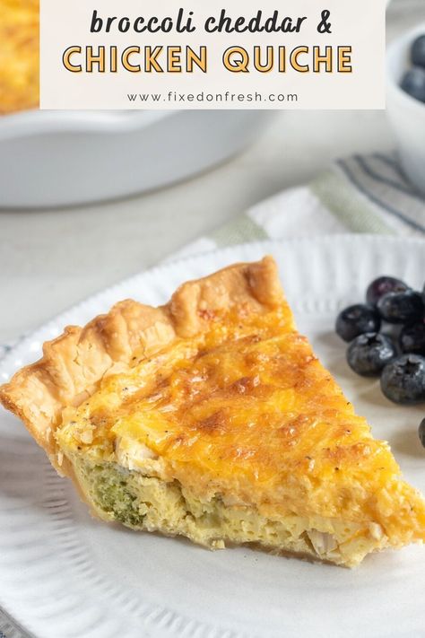 Chicken Broccoli Quiche, Chicken And Broccoli Quiche, Chicken Broccoli Quiche Recipes, Chicken Quiche Recipes, Brunch Potluck, Broccoli Quiche Recipes, Veggie Casseroles, Chicken Quiche, Broccoli Cheddar Quiche