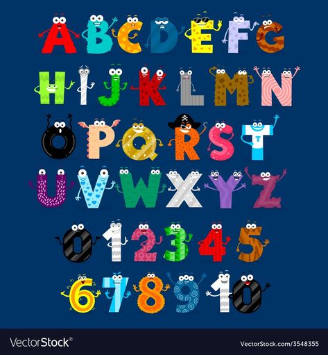 Abc Monsters, Monster Cartoon, School Kids Crafts, Cute Alphabet, S Alphabet, Hand Lettering Art, Hand Lettering Alphabet, Lettering Practice, Alphabet For Kids