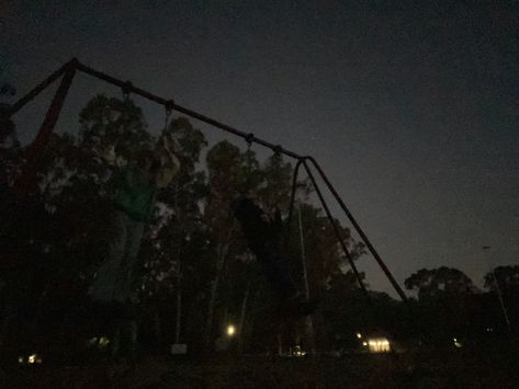 Grunge, playground Play Ground Aesthetic Night, Night Playground Aesthetic, Night In The Woods Aesthetic, Playground Aesthetic, Playground At Night, Injury Aesthetic, Abandoned Playground Aesthetic, Old Playground Aesthetic, Cemetery Grunge Aesthetic