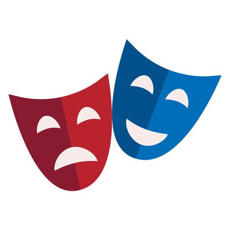 comedy,actor,art,mask,laugh,emotion,fun,tragedy,sad,theater,sign,happy,theatrical,entertainment,sadness,joy,crying,happiness,masquerade,drama,humor,symbol,vector,color,illustration,drawing,tapabocas,red vector,blue vector,color vector,sign vector Drama Symbol, Mascara Drawing, Drama Illustration, Drama Drawings, Mask Illustration, Happy Mask, Theater Symbol, Theater Mask, Art Mask