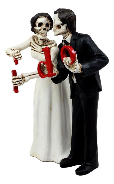 Romantic Cake Topper, Skeleton Wedding, Day Of The Dead Wedding, Cake Topper Wedding Couple, H Love, Skeleton Bride, Skeleton Lovers, Wedding Cake Topper Figurines, Love Cake Topper