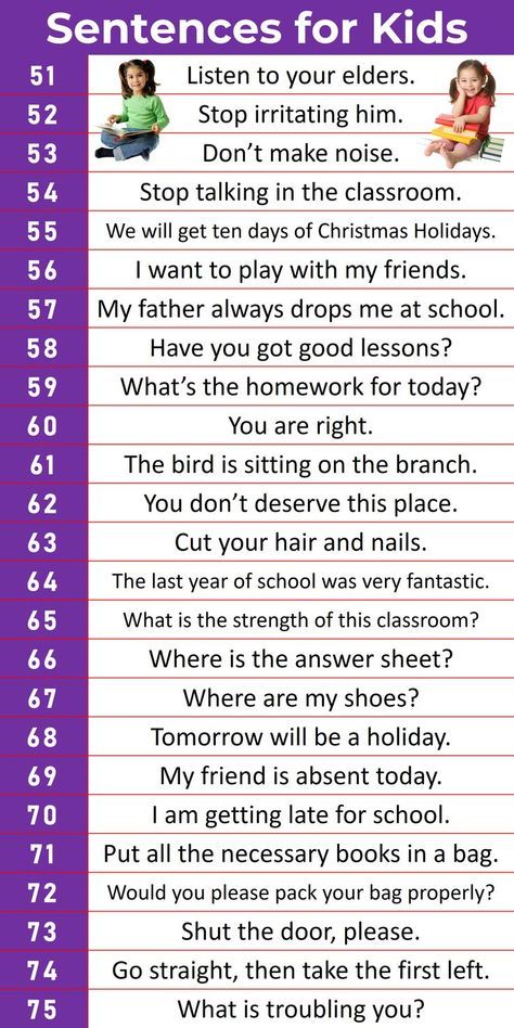 100 Simple and Short Sentences For Kids | Kids English Simple Sentences For Kids To Read, English Sentences For Daily Use In School, Short Sentences For Kids, Spoken English For Kids, Simple Sentences For Kids, English Sentences For Kids, Conversation For Kids, G20 Countries, English Conversation For Kids