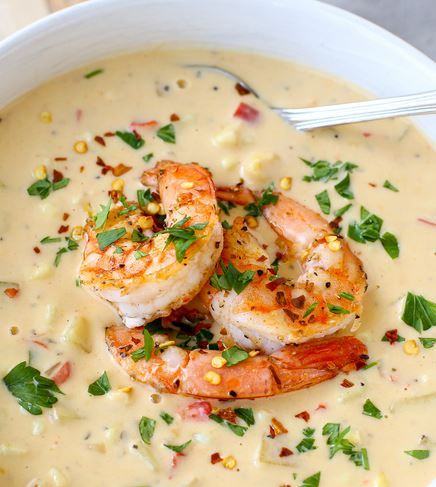 Corn And Shrimp Chowder, Shrimp Corn Chowder, Shrimp And Corn, Shrimp Chowder, Chowder Recipes Seafood, Shrimp Soup, Chowder Soup, Seafood Chowder, Corn Chowder Recipe