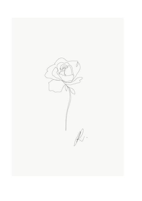 Single Line Rose Tattoo, Rose Tattoo Minimalist, One Line Rose Tattoo, One Line Flower Tattoo, Rosebud Tattoo, Single Line Rose, Luca Tattoo, Minimalist Rose Tattoo, Rose Back Tattoo