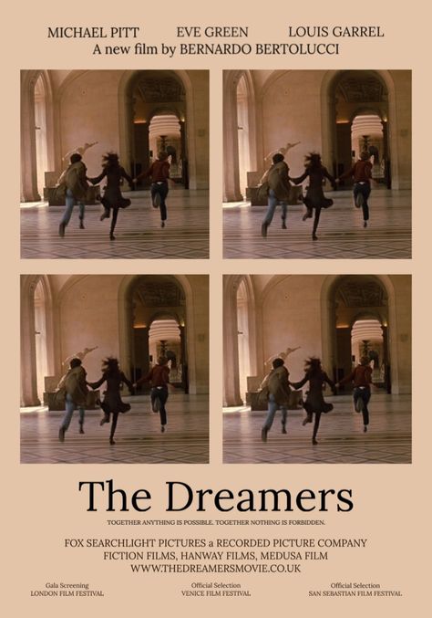 The Dreamers Movie Poster, The Dreamers Isabelle, The Dreamers Aesthetic Movie, The Dreamers Poster, The Dreamers Wallpaper, The Dreamers Aesthetic, The Dreamers Movie, Art Deco City, Romance Film