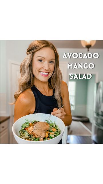 Katie Moore- Nutrition & Health Motivation on Instagram: "15 minutes from start to finish and this avocado mango arugula salad is totally going to be your new favorite salad! Drop a ❤️ if you’ll give this one a try. Put your chicken together first so that while it cooks, you can put salad together. Chicken thigh ingredients: Pack of chicken thighs Tsp smoked paprika Tsp garlic powder 1/2 tsp salt 1/2 tsp oregano 1/2 tsp onion powder Season chicken thighs and then put in air fryer at 400° Katie Moore, Season Chicken, Favorite Salad, Mango Salad, Wellness Recipes, Arugula Salad, Health Motivation, Chicken Seasoning, Smoked Paprika