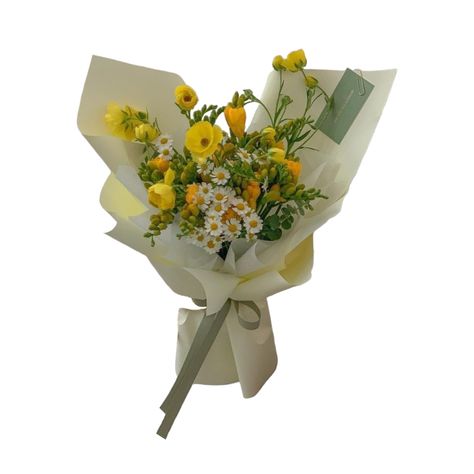 Congratulations Bouquet, Goodnotes Scrapbook, Yellow Flowers Png, Bouquet Daisies, Ios Png, Scrapbook Aesthetic, Flower Bouquet Png, Japan Spring, Yellow Bouquets