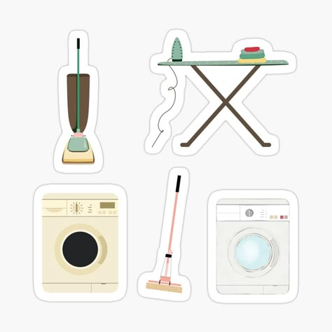 Household Chores Aesthetic, Cleaning Stickers, Chores Stickers, Housewife Stickers, Cleaning Digital Stickers, Cleaning Stickers Planner, Diy Detergent, Bullet Journal Cleaning Tracker, Cleaning Bullet Journal Layout