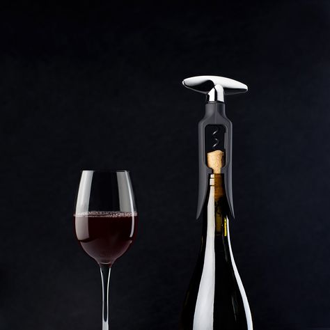 Twister Black Easy Turn Corkscrew by True >>> Continue to the product at the image link. (This is an affiliate link) Silver Cocktail, Cocktail Picks, Corkscrews, Wine Bottle Opener, Chrome Handles, Wine Accessories, Bar Accessories, Dark Backgrounds, Bottle Opener