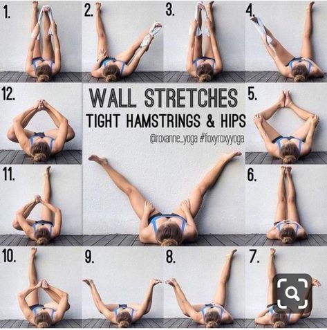 Wall Stretches, Yoga Ashtanga, دورة شهرية, Tight Hamstrings, Newborn Feeding, Yoga Beginners, Easy Yoga Poses, Trening Fitness, Yoga Posen