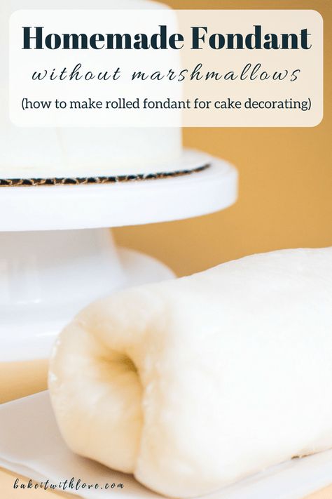 Fondant Recipe Without Marshmallows, Easy Fondant Recipe, Homemade Fondant Recipes, Homemade Fondant, Making Fondant, Fondant Recipe, Marshmallow Fondant, Rolling Fondant, Icing Recipe