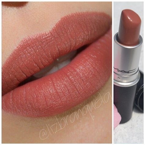 MAC matte-finish lipstick in TAUPE Mac Taupe, Drugstore Lipstick, Lipstick Kit, Mac Matte Lipstick, Velvet Teddy, Best Lipsticks, Lips Shades, Mac Makeup, Mac Lipstick