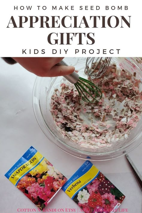 Earth Day Giveaway Ideas, Plant Gifts For Teachers, Seed Craft Ideas, May Day Ideas For Neighbors, Seed Bomb Directions Printable, Simple Mothers Day Crafts, Seed Crafts For Kids, Preschool Earth Day, Earth Day Gifts