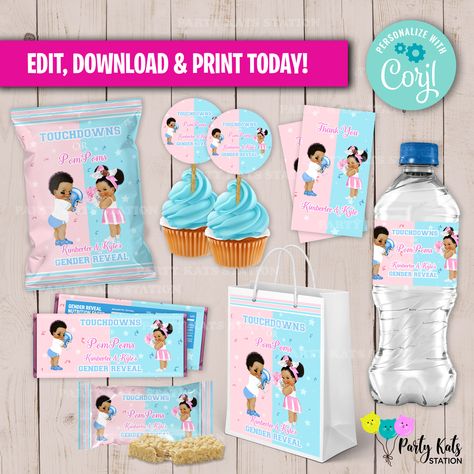 Excited to share the latest addition to my #etsy shop: Touchdown Pompoms Gender Reveal Party Favors, Touchdown Chip Bag, Pompoms Chip Bag, Gender Reveal Favors, Digital Instant Download #genderreveal #chipbags #genderrevealfavors #genderrevealideas #chipbagtemplate #favorbags #genderrevealgifts #genderrevealparty #chipbag https://etsy.me/3WXcERG Gender Reveal Favors, Gender Reveal Party Favors, Hershey Candy Bars, Pom Pom Baby, Gender Reveal Gifts, Bag Label, Baby Boy Shower Favors, Custom Party Favors, Shower Bebe