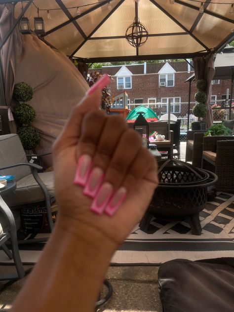 Dark Pink And Light Pink Nails, Light Pink Nails, Dark Pink, Beauty Inspiration, Pink Nails, Light Pink, Light In The Dark, Nails, Pink