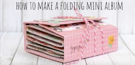 Mini Album Scrap, Stampin Up Anleitung, Diy Mini Album, Mini Albums Scrap, Mini Album Tutorial, Scrapbook Tutorial, Album Diy, Scrap Album, Album Scrapbook