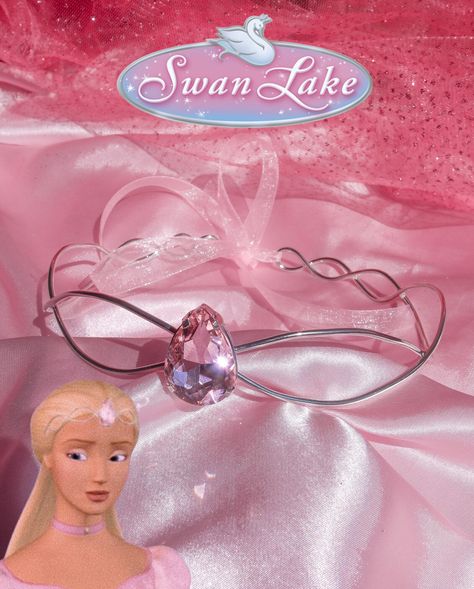 Barbie Swan Lake Outfits, Barbie Swan Lake Inspired Outfits, Barbie Swan Lake Tiara, Barbie Swan Lake Crown, Swan Lake Jewelry, Barbie Swan Lake Costume, Barbie Swan Lake Aesthetic, Barbie Tiara, Swan Accessories