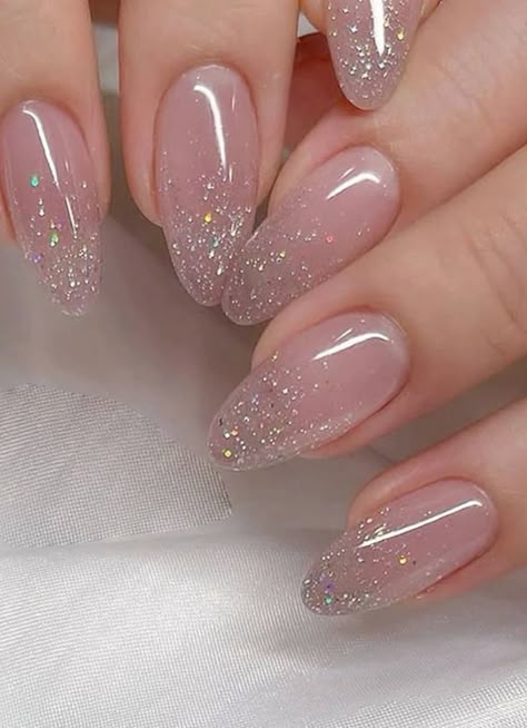 soft light feminine nails, pink milky white almond shaped nails, Elegant nail ideas, #fashion  #naildesign  #nailsofinstagram  #nailpolishtricks  #ideasforyou Graduation Nails, Cute Simple Nails, Girly Acrylic, Aesthetic Nails, Her Nails, Short Acrylic, Bridal Nails, Prom Nails, Nail Extensions