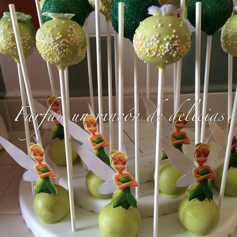 Tinker bell cake pops Tinker Bell Cake Pops, Tinker Bell Cupcakes, Tinker Bell Cake, Tinkerbell Party Theme, Tinkerbell Birthday, Tinkerbell Cake, Tinkerbell Party, Fairy Cakes, Tinker Bell