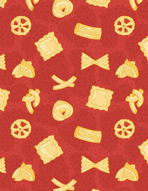 Alyssa Nassner Pasta Potluck, Pasta Wallpaper, Pasta Illustration, Bus Logo, Statement Wallpaper, Beauty Patterns, Pajama Pattern, Loyalty Cards, Food Illustration Art