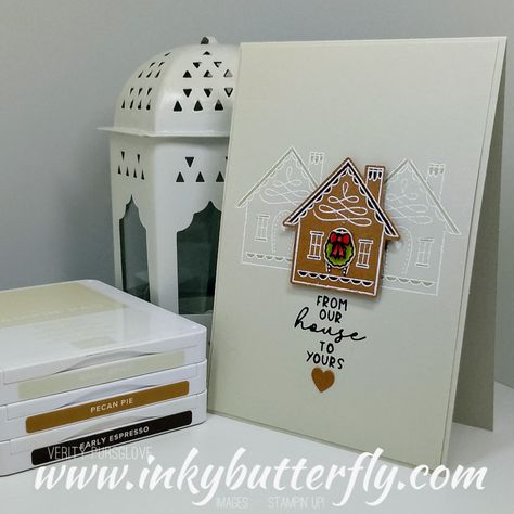 Su Humble Home Cards, Stampin Up Humble Home Cards, New House Cards Handmade, Stampin Up Clubhouse, Simple Greeting Cards, Sweet Christmas Card, Sweet Gingerbread, Humble House, House Cards