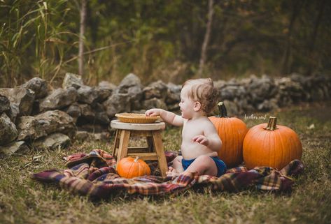 First Birthday Pie Smash, Pumpkin Pie Photoshoot, Pumpkin Pie Smash First Birthday, Smash Pie First Birthday, Pumpkin Pie First Birthday, 1st Birthday Fall Photoshoot, Pie Smash First Birthday, Fall Smash Cake Photos, One Year Old Fall Photos