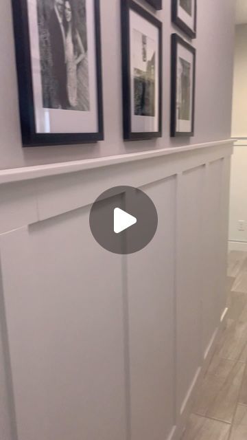 Marian Holden on Instagram: "I know! I know! Some will say take out all the baseboards and do it “the right way” and replace them all.  I like to work with what I have. Why rip out all the baseboards if you don’t have to!  This was a huge long hallway.  That would have been so much work and expense.  Instead I just added cove molding to the top of the baseboard.  This gave me a 3/4” flat edge to place my boards. Board and batter made a little easier! 👌

#designerstouch #baseboard #molding #boardandbatten #diy #interiordecor" Board And Batter, Baseboard Hacks, Craftsman Style Door Trim, Diy Home Improvement Hacks, Cove Molding, Baseboard Molding, My Boards, Long Hallway, Door Trim