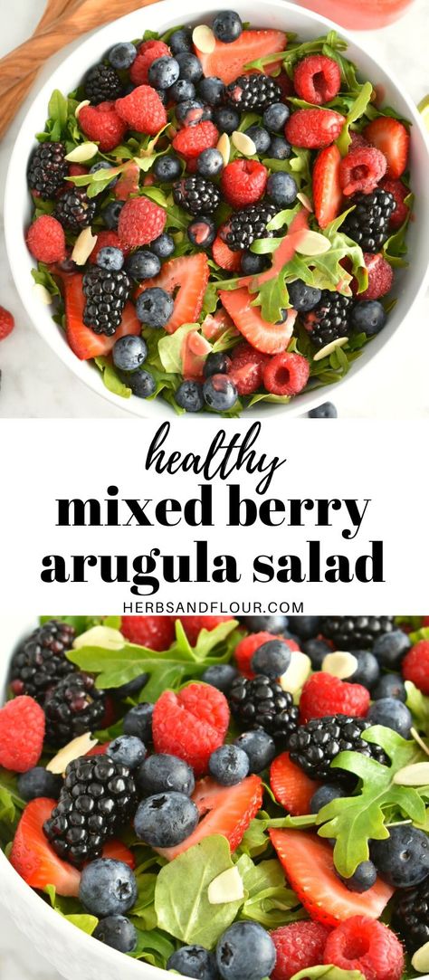 Salad With Raspberry Vinaigrette, Raspberry Vinaigrette Salad, Vegan Taco Salad, Fresh Summer Salad, Raspberry Vinaigrette, Berry Salad, Healthy Summer Recipes, Charcuterie Recipes, Yummy Salad Recipes