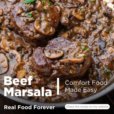 Do you want a hearty, flavorful meal with minimal effort? Slow Cooker Beef Marsala is your answer. Let the slow cooker do the work while you enjoy a tender, savory dinner. 

Check my recipe on my website: https://realfoodforever.com/beef-marsala

#BeefMarsala #RealFood #HealthyEating #FoodBlog #CleanEating #Recipe #Organic #ChemicalFree #Healthylifestyle #SustainableLiving #Wellness Beef Marsala, Potato Barrel, Mashed Red Potatoes, Marsala Recipe, Keto Beef, Slow Cooker Stew, Food Issues, Savory Dinner, Marsala Wine