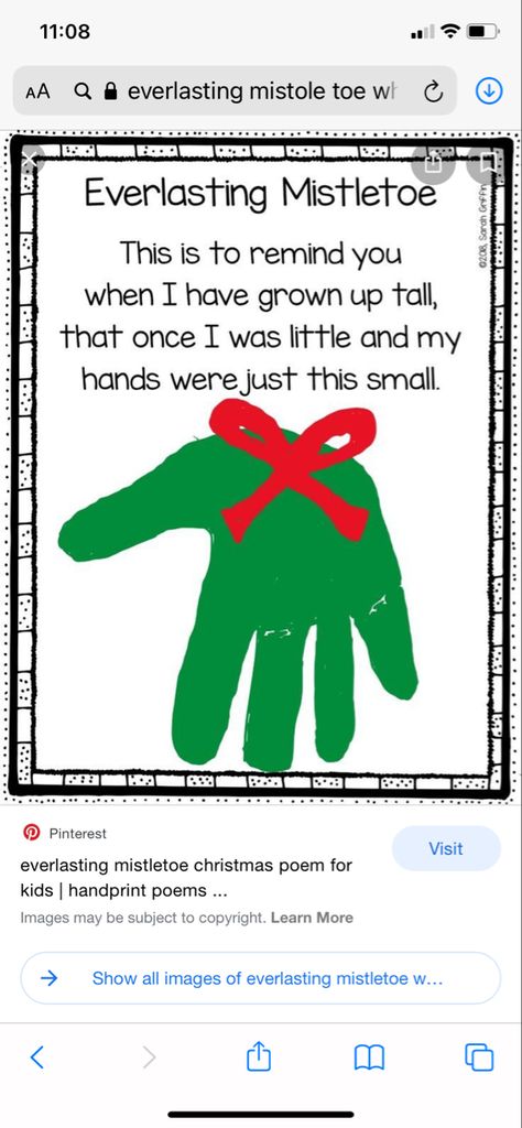 December Handprint Art, Short Christmas Poems, Mistletoe Craft, Hands Poem, Holiday Poems, Handprint Poem, Poem Template, Handprint Christmas, December Crafts