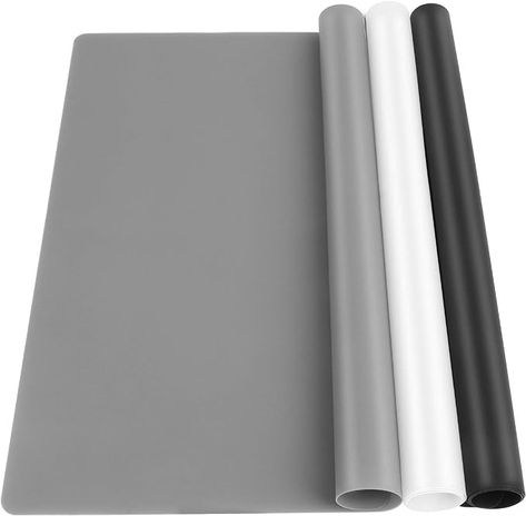 Amazon.com: LEOBRO Silicone Mat, 3 PCS 15.7” x 11.7" Silicone Mats for Crafts, Playdough, Silicone Craft Mats for Resin Molds, Silicone Sheets for UV Resin, Nonstick Black Silicone Mat for Clay Glue Paint : Arts, Crafts & Sewing Resin Molds Silicone, Messy Crafts, Glue Painting, Playdough Mats, Molds Silicone, Silicone Resin Molds, Epoxy Resin Wood, Silicone Mat, Craft Artists