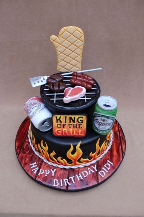 Barbeque Cake Ideas, Bbq Birthday Cake For Men, Grill Birthday Cake, Barbecue Cake Ideas, Bbq Cakes For Men, Grill Cake Ideas, Bbq Cake Ideas, Bbq Birthday Cake, Barbecue Cake