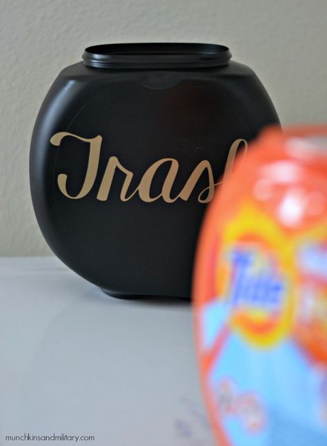 Upcycle Detergent Containers, Upcycled Tide Pod Container, Re Use Tide Pod Container, Laundry Container Crafts, Recycle Tide Pod Containers, Upcycle Laundry Pod Containers, Laundry Container Upcycle, Recycle Laundry Detergent Container, Repurpose Tide Pod Containers