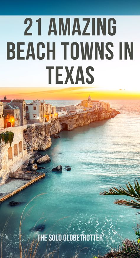 If you are looking for the best beach towns in Texas, you have come to the right place. The Lone Star State is blessed with a stunning coastline along the Gulf of Mexico, home to many beautiful beach towns.You can add these best coastal towns in Texas as quick day trip stops or a weekend beach getaway. Visit these towns on a road trip or on a warm winter holiday. In this post, I share all you need to know to plan a trip(or more) to the best beach towns in Texas. Texas Coast Vacation, Matagorda Beach Texas, Gulf Of Mexico Beaches, Texas Beach Vacation, Beaches In Texas, Crystal Beach Texas, Best Beaches In Texas, Beach Vacation Spots, Gulf Coast Vacations