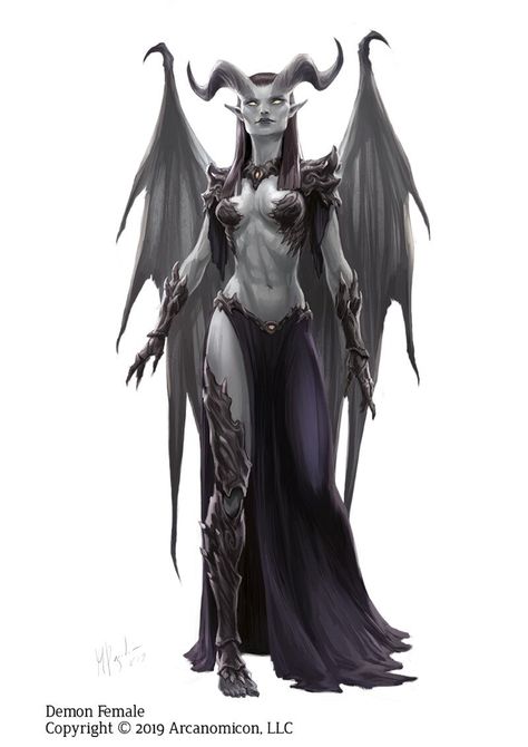 ArtStation - Tales of Arcana, Demons, Miguel Regodón Harkness Lust Demon Art, Female Demon Art, Female Demon, Female Monster, Monster Artwork, Female Demons, Fantasy Demon, Arte Alien, Ange Demon