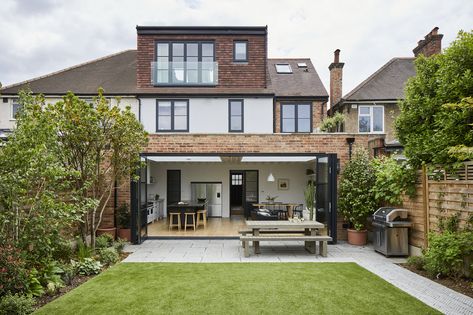 1930s Family Semi | | Alberts House | Design. Create. Build. 1920s Semi Detached House, 1930s Semi Detached House Extension, Rear Extension Ideas 1930s House, 1930 House Exterior, Render And Cladding, Semi Detached Extension, Semi Detached House Extension, Double Storey Extension, 1930s House Extension