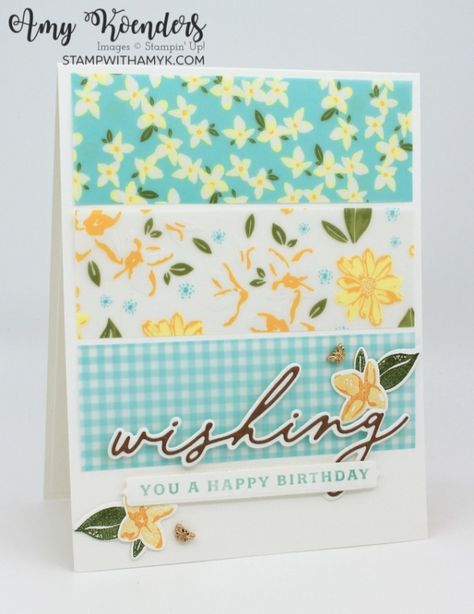 2025 January, Stampin Up Birthday Cards, 2025 Spring, Stampin Up Card Ideas, January 2025, Summer Cards, Stampin Up Card, Sketch Challenge, Birthday Love