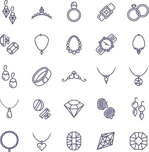 Jewelry Clipart, Jewelry Logo Ideas, Preschool Clipart, Creative Jewelry Photography, Yearbook Themes, Fashion Drawings, Handmade Stamps, Jewelry Logo, Small Drawings