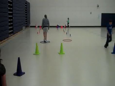 Students dribble a soccer ball through short obstacle course.... Soccer Obstacle Course, Soccer Activities, Soccer Dribbling, Pe Games, Gym Games, Summer Olympic Games, Obstacle Course, Summer Olympics, Physical Education