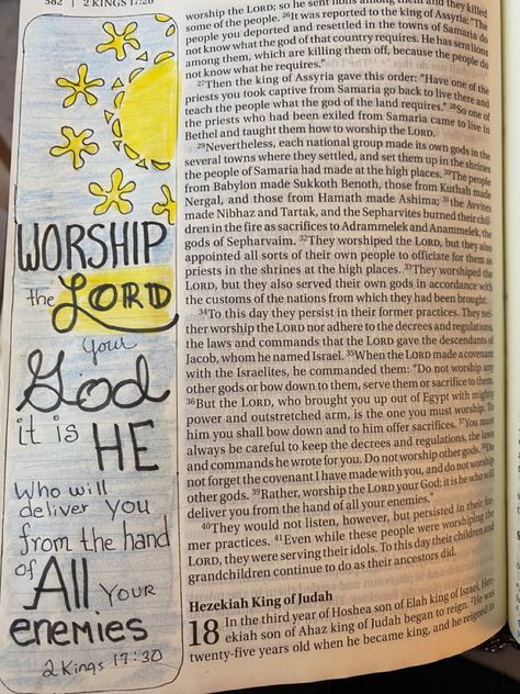 2 Kings Bible Journaling, 2 Chronicles Bible Journaling, 2 Kings 6:16-17, New King James Version Bible, Bible Journaling Genesis 1:1, Bible Help, Bible Goals, Reading Bible, 2 Kings