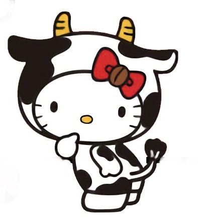 Hello Kitty Cow, Hello Kitty Pfps, Sanrio Pfp, Aesthetic Hello Kitty, Hello Kitty Pfp, Kitty Pfp, Hello Kitty Imagenes, Kitty Pictures, Kitty Drawing